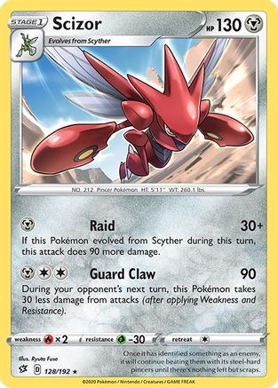 Scizor 128/192 - Rebel Clash Reverse Holofoil
