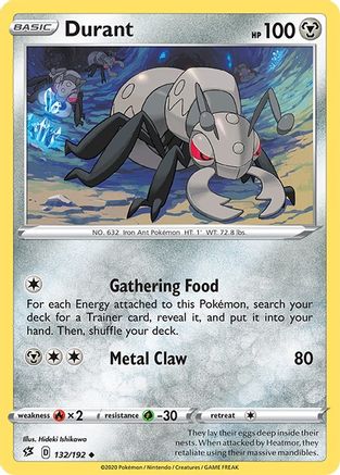 Durant 132/192 - SWSH02 Rebel Clash Reverse Holofoil