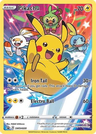 Pikachu SWSH020/307 - SWSH Black Star Promos Holofoil