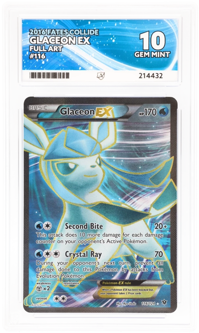 ACE 10 - Glaceon EX - 116/124 - Fates Collide - Pokemon