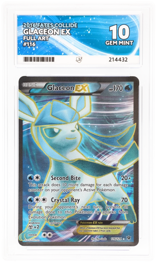 ACE 10 - Glaceon EX - 116/124 - Fates Collide - Pokemon