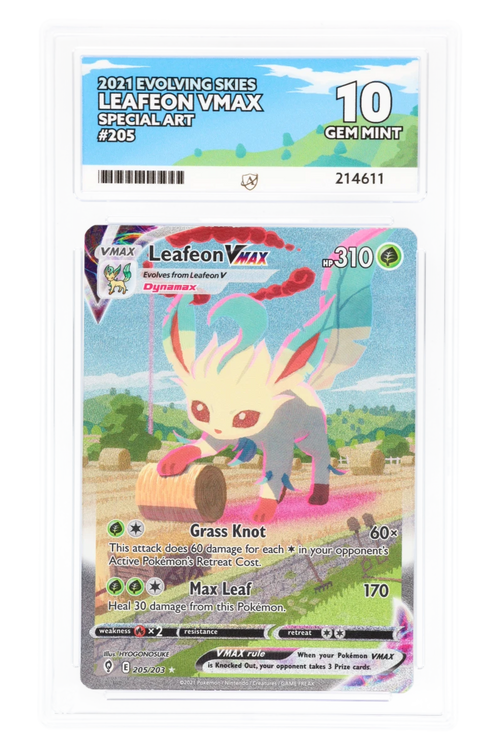 Leafeon Vmax 205/203 - ACE 10 - Evolving Skies - Special Art Rare - 2021