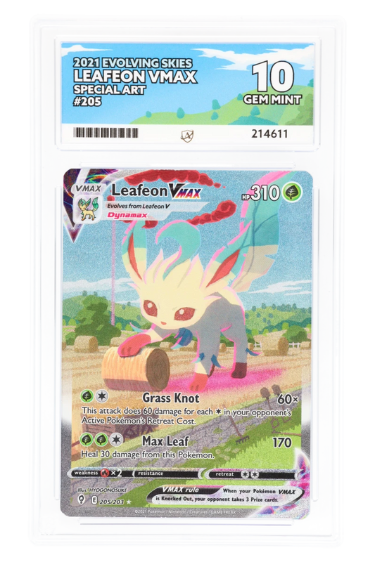 Leafeon Vmax 205/203 - ACE 10 - Evolving Skies - Special Art Rare - 2021