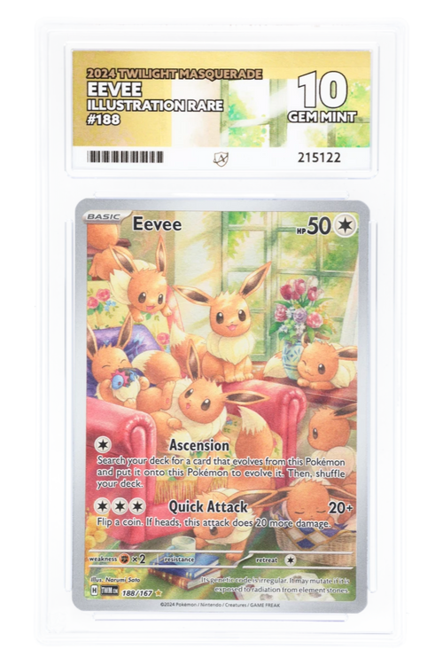 Eevee 188/167 - ACE 10 - Twilight Masquerade - 2024 - Illustration Rare