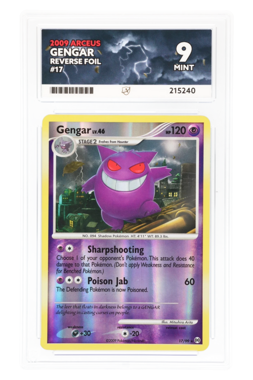 Gengar 17/99 - ACE 9 - Arceus - 2009 - Reverse Foil