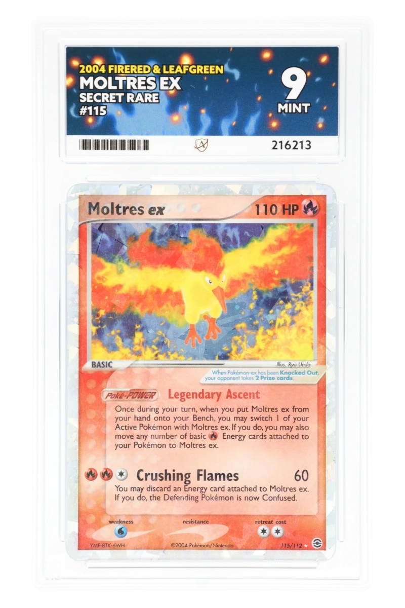 Moltres ex 115/112 - ACE 9 - FireRed & LeafGreen - 2004 - Secret Rare