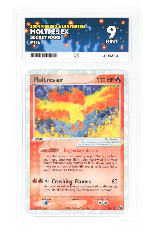 Moltres ex 115/112 - ACE 9 - FireRed & LeafGreen - 2004 - Secret Rare