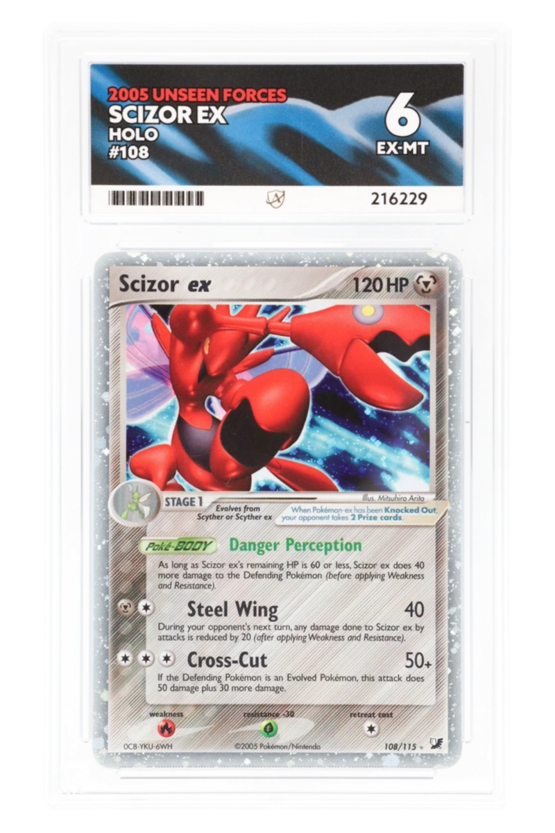 Scizor ex 108/115 - ACE 6 - Unseen Forces - 2005 - Holo