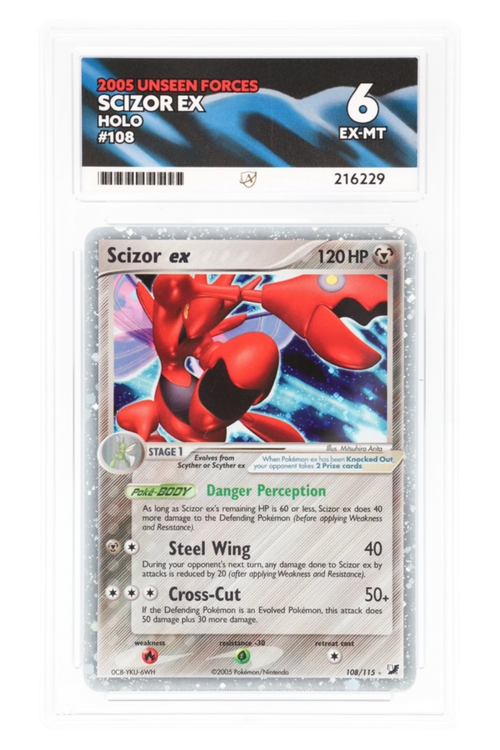 Scizor ex 108/115 - ACE 6 - Unseen Forces - 2005 - Holo