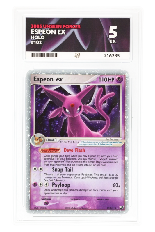 Espeon ex 102/115 - ACE 5 - Unseen Forces - 2005 - Holo