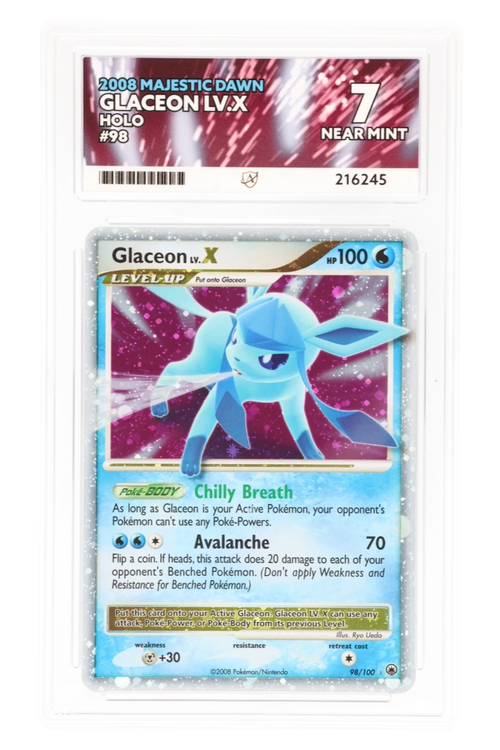 Glaceon LV.X 98/100 - ACE 7 - Majestic Dawn - 2008 - Holo