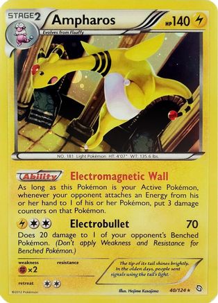 Ampharos - 40/124 (Cosmos Holo) 40 - Blister Exclusives Holofoil