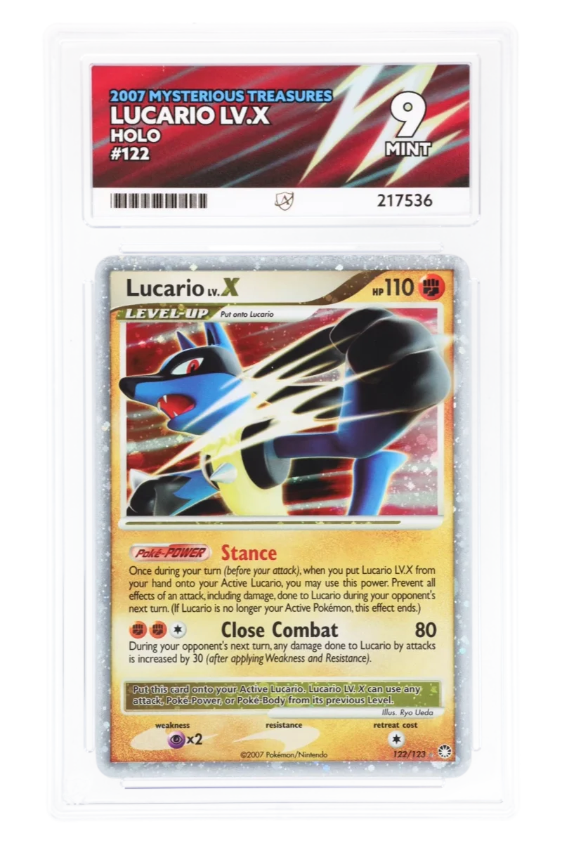 Lucario LV.X 122/123 - ACE 9 - Mysterious Treasures - 2007 - Holo