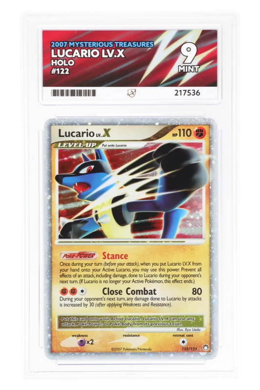 Lucario LV.X 122/123 - ACE 9 - Mysterious Treasures - 2007 - Holo
