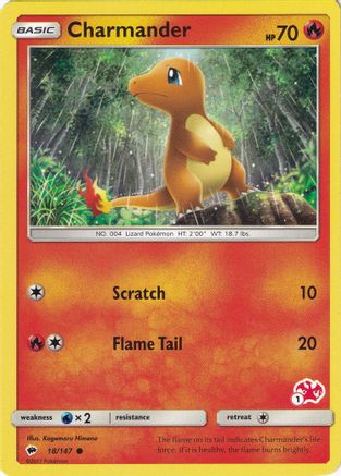 Charmander - 18/147 (#1 Charizard Stamped) 18 - Battle Academy