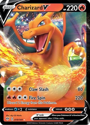 Charizard V 19/189 - SWSH03 Darkness Ablaze Holofoil