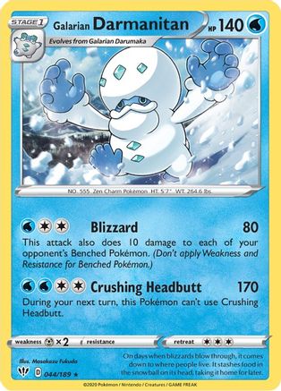 Galarian Darmanitan 44/189 - Darkness Ablaze
