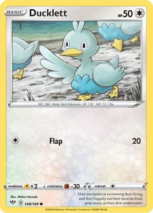 Ducklett 148/189 - SWSH03 Darkness Ablaze