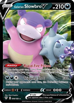 Galarian Slowbro V 99/189 - Darkness Ablaze Holofoil