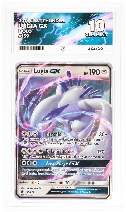 ACE 10 - Lugia GX - 159/214 - Lost Thunder - Pokemon
