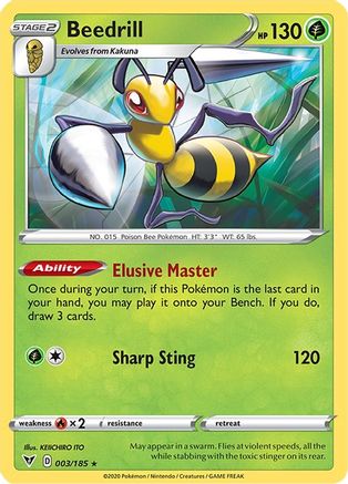 Beedrill 3/185 - SWSH04 Vivid Voltage