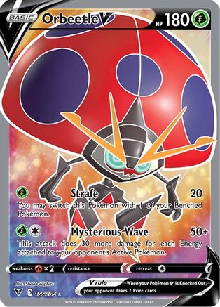 Orbeetle V (Full Art) 166/185 - Vivid Voltage Holofoil