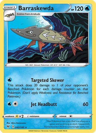 Barraskewda 42/185 - SWSH04 Vivid Voltage