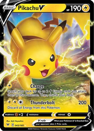 Pikachu V 43/185 - Vivid Voltage Holofoil