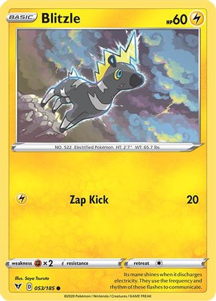 Blitzle 53/185 - SWSH04 Vivid Voltage Reverse Holofoil