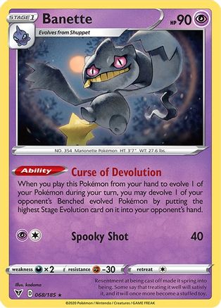 Banette 68/185 - SWSH04 Vivid Voltage