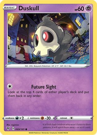 Duskull 69/185 - SWSH04 Vivid Voltage