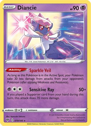 Diancie 79/185 - SWSH04 Vivid Voltage Holofoil