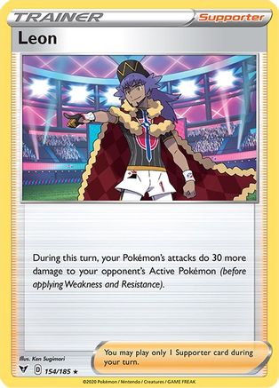 Leon 154/185 - Vivid Voltage Reverse Holofoil