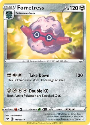 Forretress 114/185 - Vivid Voltage Reverse Holofoil
