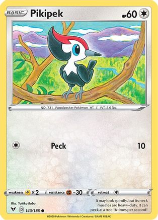 Pikipek 143/185 - Vivid Voltage Reverse Holofoil