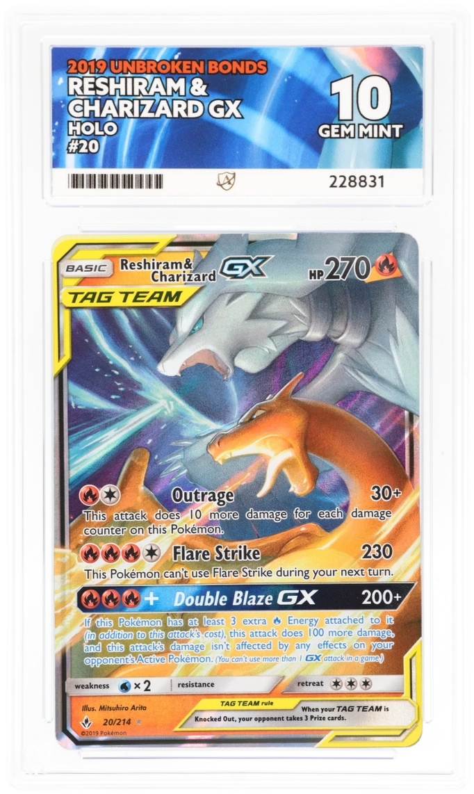 ACE 10 - Reshiram & Charizard GX - 20/214 - Unbroken Bonds - Pokemon - front