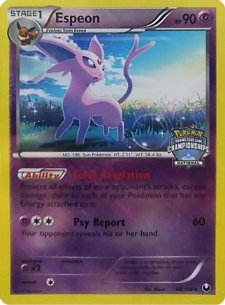 Espeon - 48/108 (National Championships) 48 - League & Championship Cards Reverse Holofoil