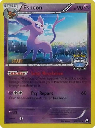 Espeon - 48/108 (National Championships) [Staff] 48 - League & Championship Cards Reverse Holofoil