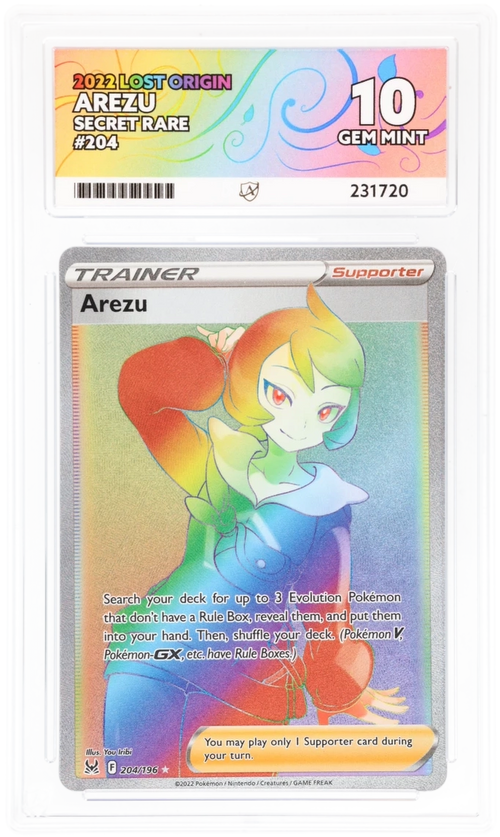 ACE 10 - Arezu - 204/196 - Lost Origin - Pokemon