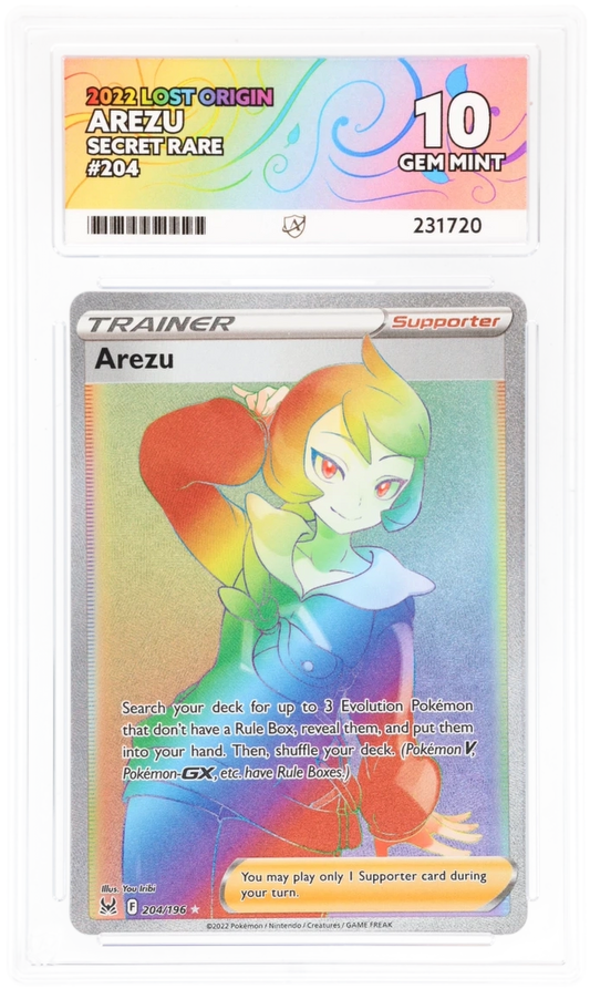 ACE 10 - Arezu - 204/196 - Lost Origin - Pokemon
