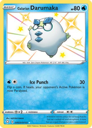 Galarian Darumaka SV023/122 - Shiny Vault Holofoil