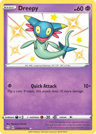 Dreepy SV060/122 - Shining Fates Shiny Vault Holofoil