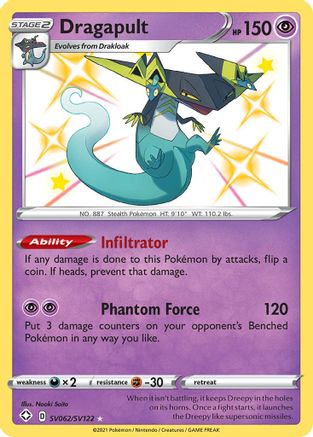 Dragapult SV062/122 - Shining Fates Shiny Vault Holofoil