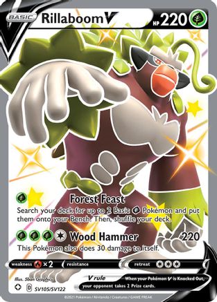 Rillaboom V SV105/122 - Shiny Vault Holofoil
