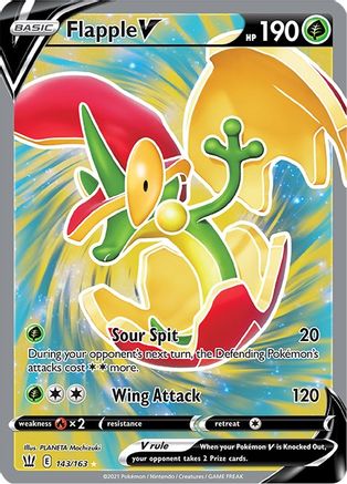 Flapple V 143/163 - Battle Styles Holofoil