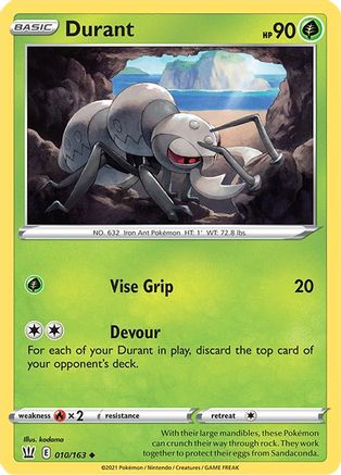 Durant 10/163 - SWSH05 Battle Styles