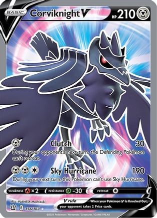 Corviknight V (Full Art) 156/163 - SWSH05 Battle Styles Holofoil