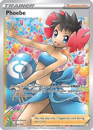 Phoebe 161/163 - Battle Styles Holofoil