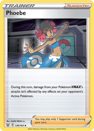 Phoebe 130/163 - Battle Styles Reverse Holofoil