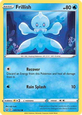 Frillish 41/163 - Battle Styles Reverse Holofoil